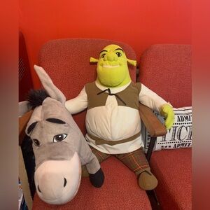 Jumbo Shrek 2 and Donkey Plush